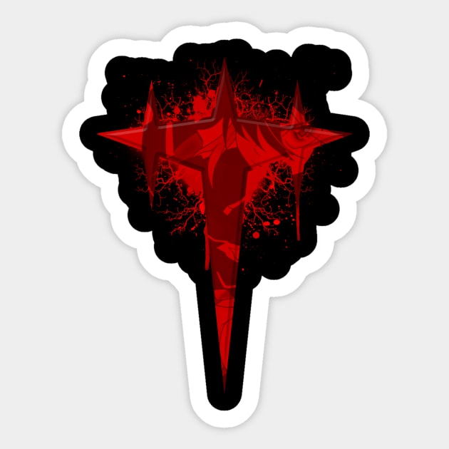 Bloody Star Sticker by Markusian